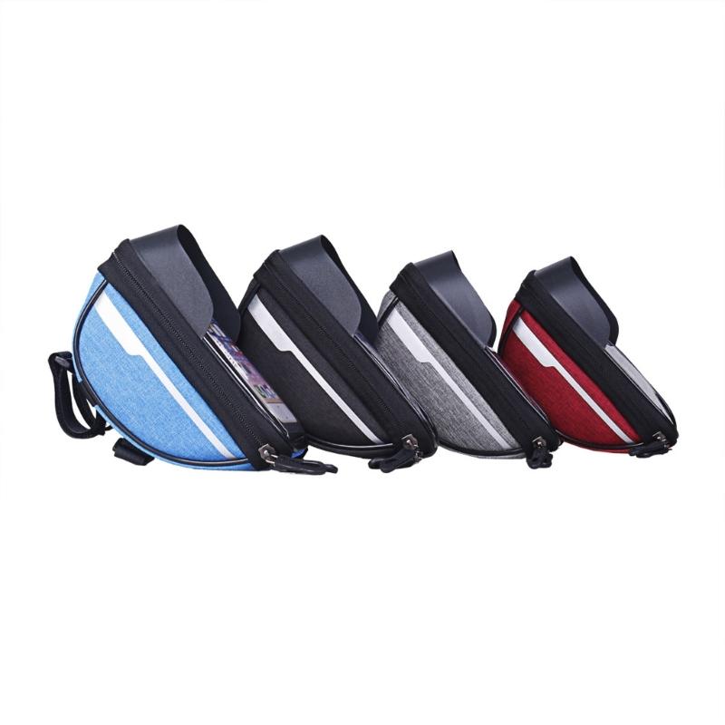 Waterproofs Cyclings Handlebars Bag Bicycles Upper Tube Bag Bicycles Front Frame Phone Stand Bag Easy To Install