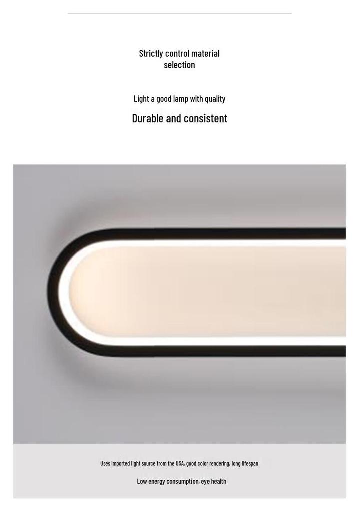 Minimalist LED Wall Lamp - Creative Three-Color Dimming for Living Room or Bedside