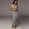 Sexy Skinny Slim Knit Long Dress Spaghetti Strap  Backless Sleeveless Maxi Women Partywear Clubwear Lady Bodycon Elegant Pullover Camisole