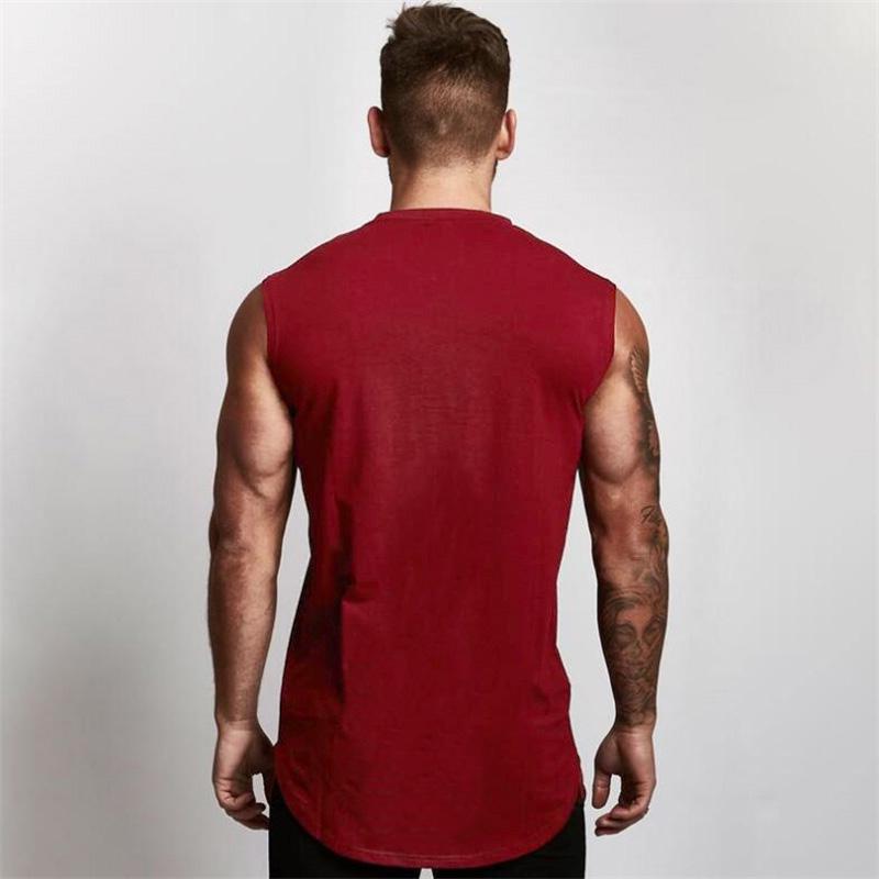 Summer Cotton Breathable Sleeveless T-Shirts Gym Workout Tank Tops Mens Bodybuilding Clothing Fitness Sportwear Muscle Singlets