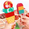 Children's Simulation Play House Ice Cream Shop Variety Dessert Plate Role Play Early Education Puzzle Kitchen Puzzle