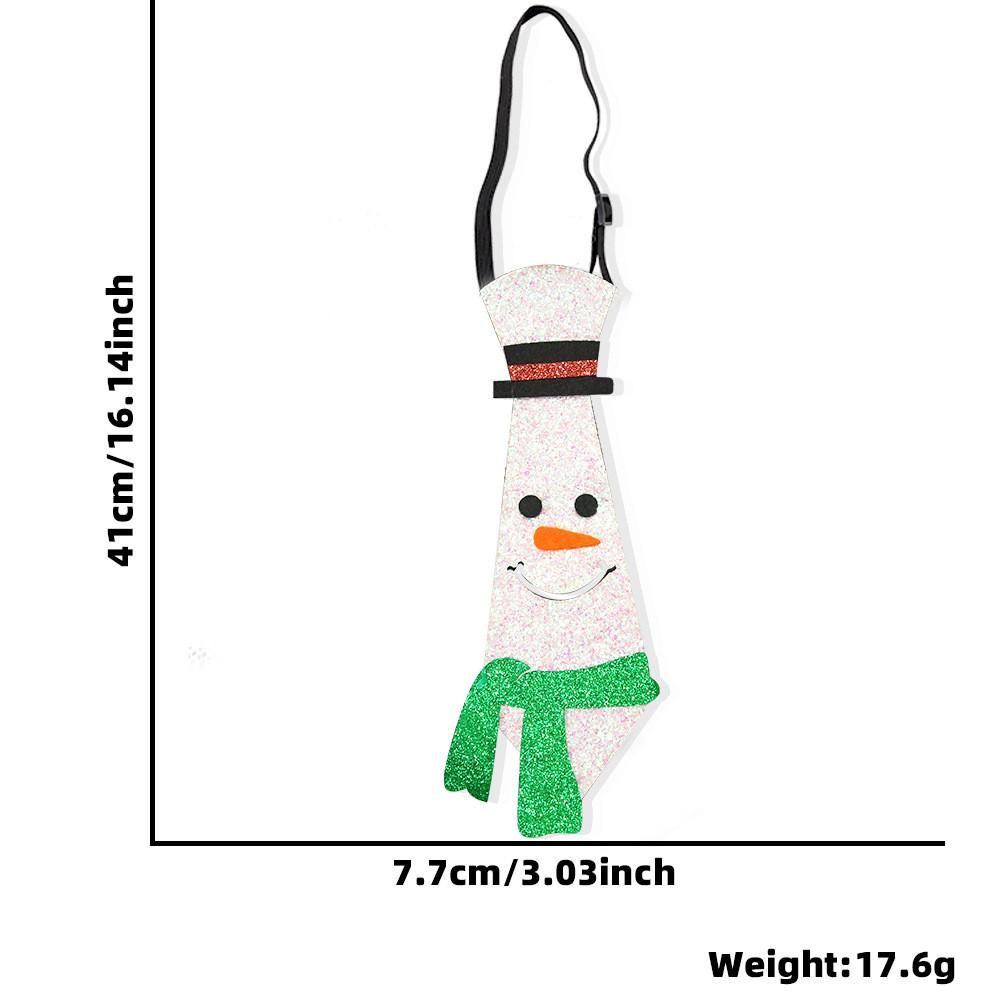 Christmas Charming Felt Tie Collection With Vibrant Colors Of Snowmen And Reindeer Themes