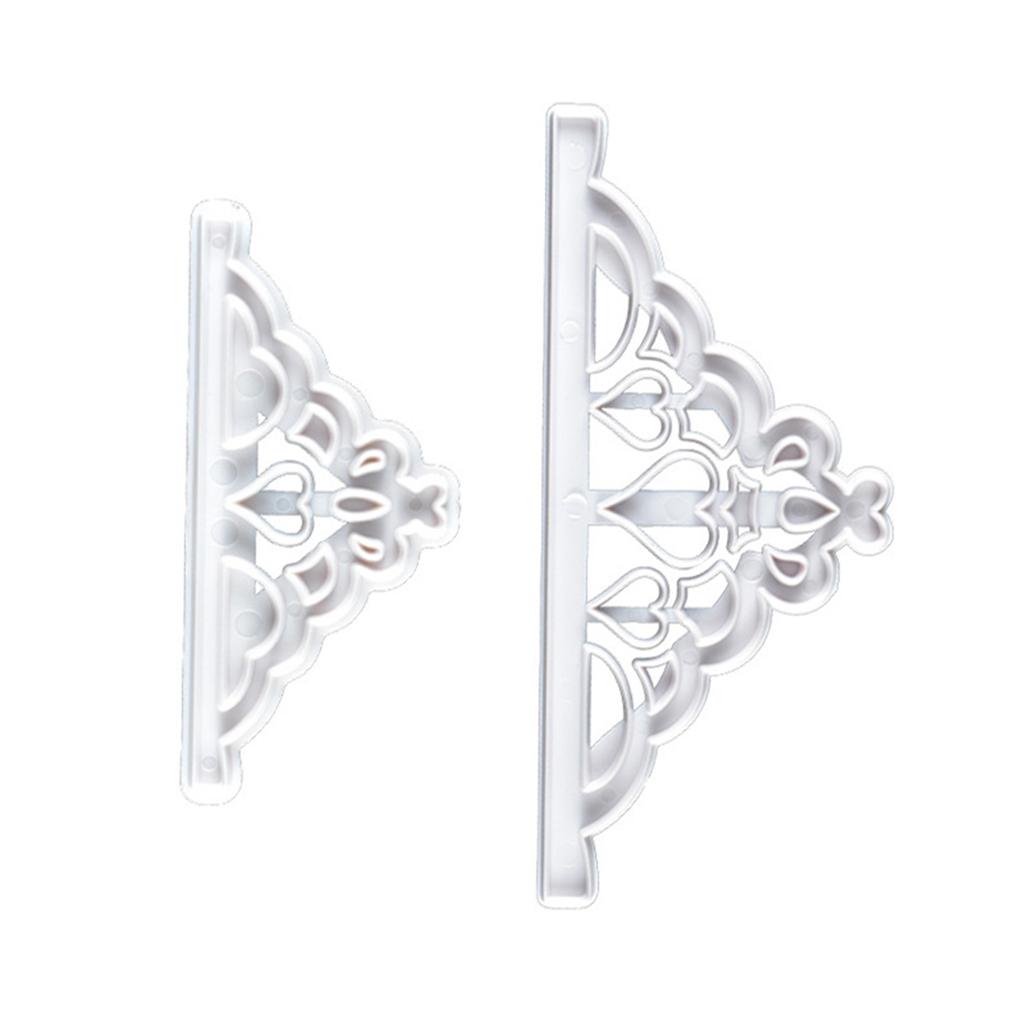 2 Pcs Crown Cutters Set Princess Crown Mold Tiara Cutter Cake Decorating Mold for DIY Birthday