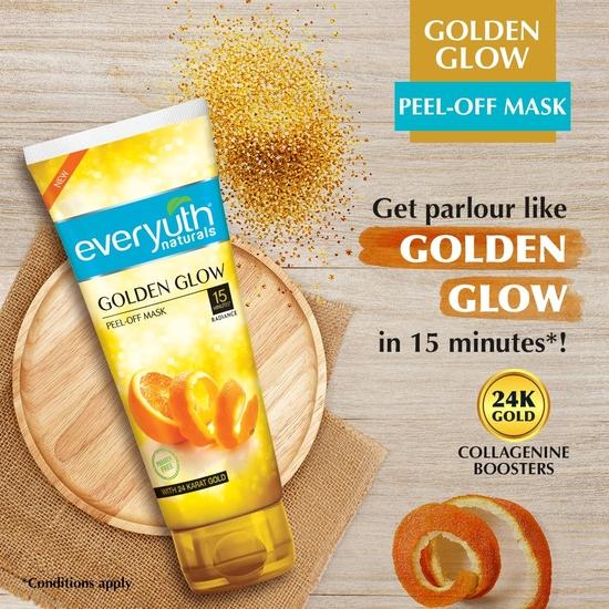 Everyuth Golden Glow Peel-off Mask 100 G (Pack of 2)