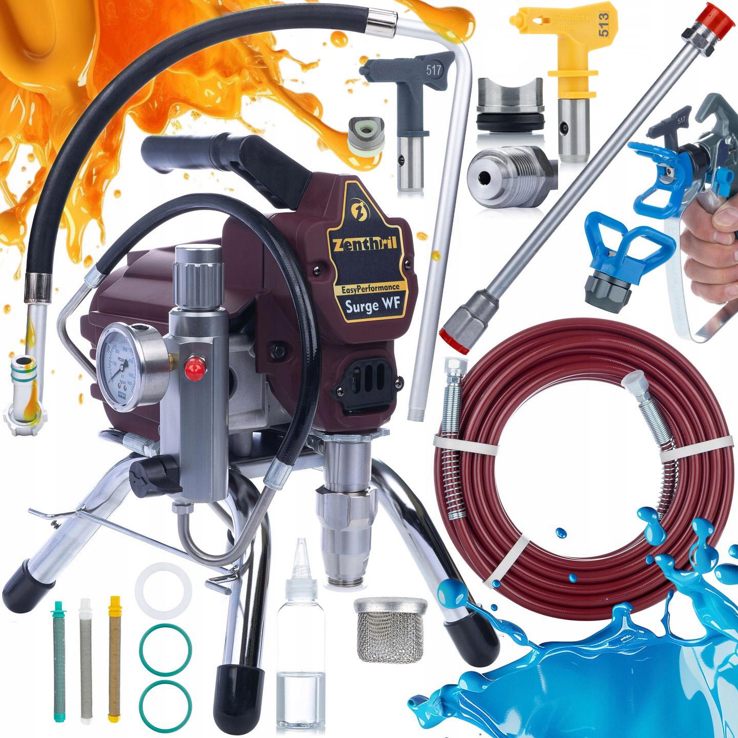 

Zenthril Agregat Malarski Surge WF – 1800W, 20Mpa, 2L/min | Lanca 50cm, 3 Filtry, Dysza 513 | Seria EasyPerformance