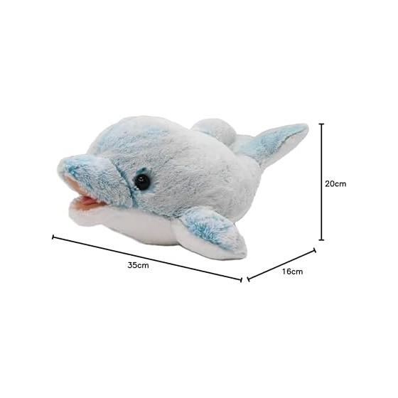 Aurora World Plush Powder Kids Dolphin Light Blue