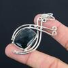 Mothers Day Deal Solar Moss Agate Gemstone 925 Sterling Silver Pendant Jewelry