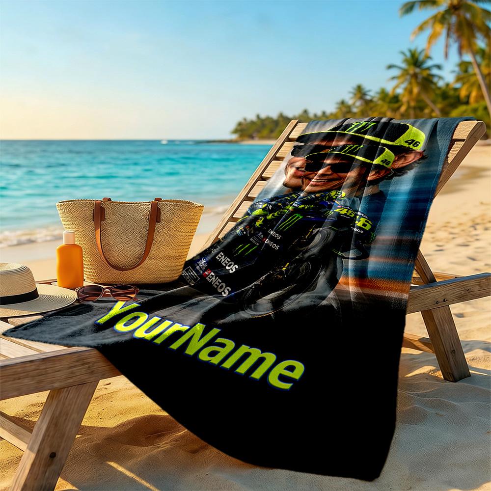 Doctor46 Customizable Name Beach Towel Quickdry Soft Microfiber Ideal For Travel Outdoor Swim Pool Yoga Surf Camping Hiking Gym Gift Holiday