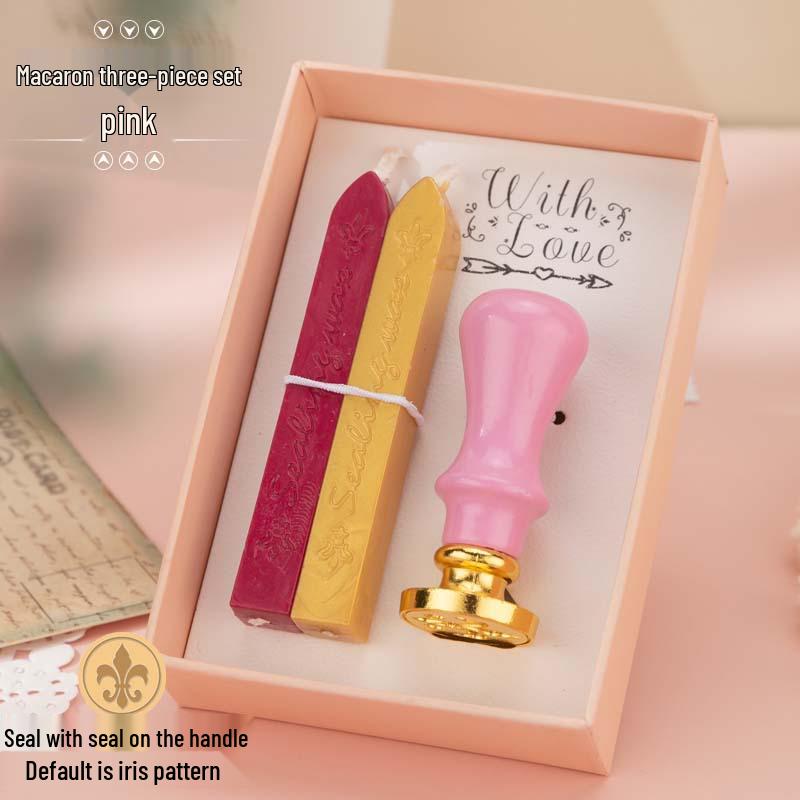 

Valentine s Day Cherry Blossom Sealing Wax Stamp Set with Stamp Heads and Wax Granules for Envelopes