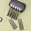 Portable 11 Pieces Makeup Brush Set For Travel Essential Cosmetic Brushes With Storage Bag for Women and Girls
