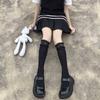 Women's Double Layer Lace Trim Knee High Socks with for Summer