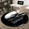 Alien,Xenomorph Chair mat Round Rug Office carpet, Machine Washable, Non slip, Suitable for Living Rooms, Bedrooms