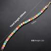 Colored Diamond Bracelet Bracelet Single Row Inlaid Colored Diamond Round Diamond Bracelet Copper Gold Plated Vl211