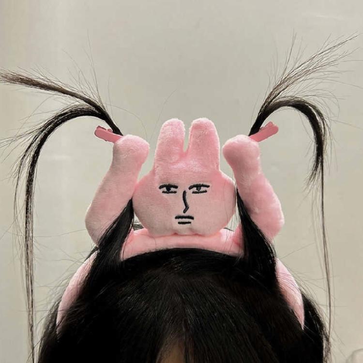 Bangs Clip Creative Hairband Funny Headband for Face Washing Makeup