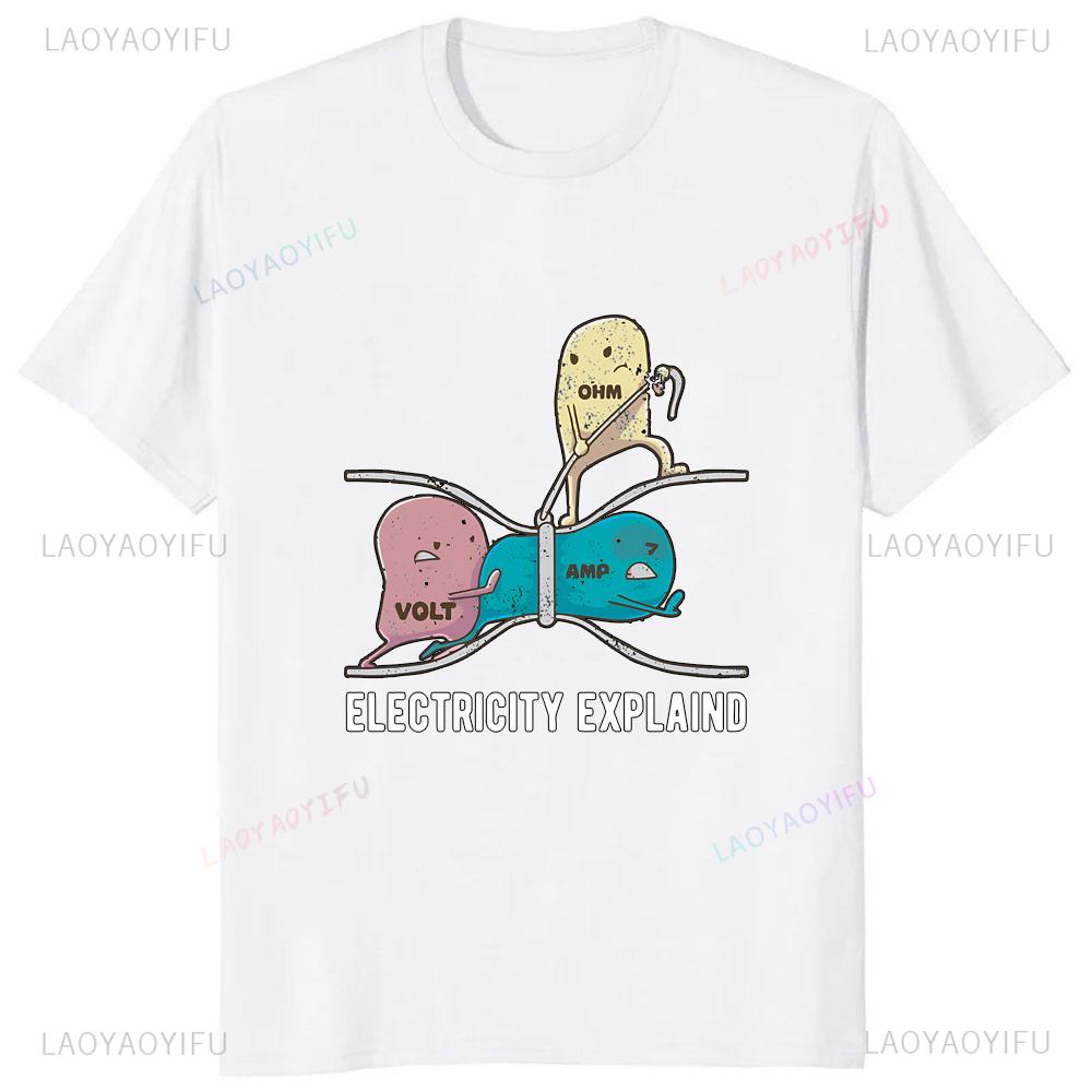 Ohm Volt Amp Electricity Explained Graphic T-shirt M