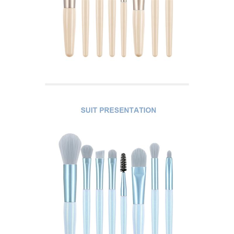 8Pcs Professional Makeup Brushes Set Cosmetic Powder Eye Shadow Foundation Blush Blending Concealer Beauty Make Up Tool Brushes