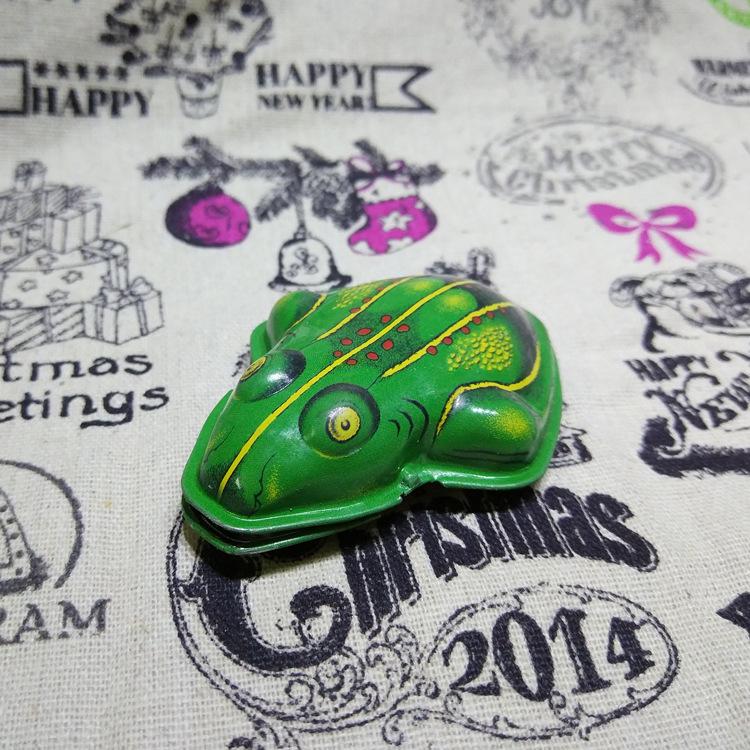 MM268 Retro Nostalgic Tin Plate Craft: Ringing Cicada & Frog Collection Toy