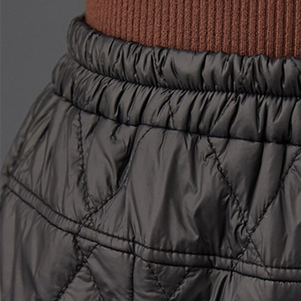 Women's Casual Cotton Trousers For Winter Warmth And Thin Down Straight Pockets