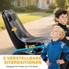 Go-kart a pedali per bambini con sedile regolabile, pneumatici in EVA, frizione manuale, freno, Go-kart per bambini 3-8 anni, Blu
