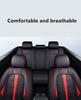 Luxury PU Leather car Cushion Seat Covers Car-styling Full Surrounded Front+rear Cushion 5-Seats For all Seasons