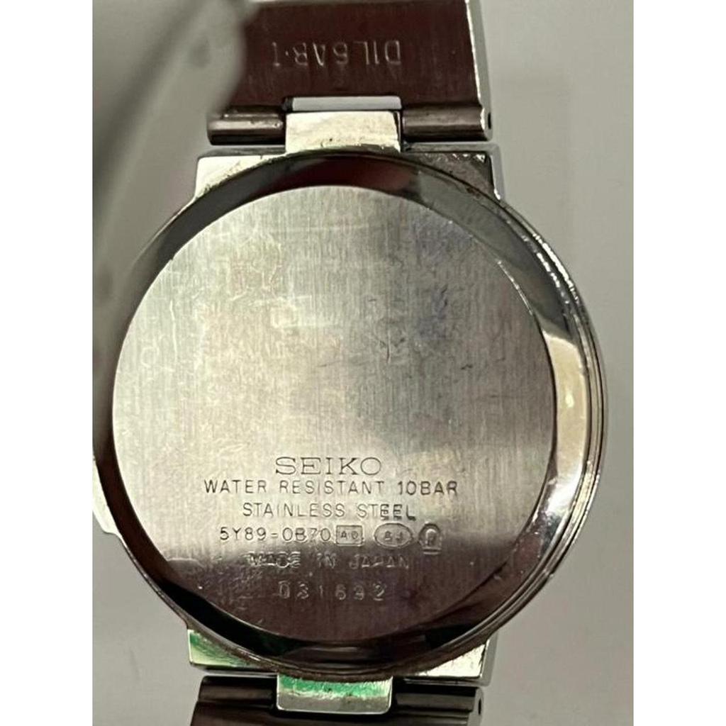 Used SEIKO 5Y89-0B70 Quartz Watch Rukia
