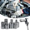 6Pcs Socket Adapter Set 1/2inch 3/8inch 1/4inch Steel Ratchet Wrench for Car Bicycles Garage Home Repair Tool