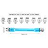 Motorcycle Spoke Wrench CNC Spanner Set 5.0‑6.8 Length 93mm 3.7in for Most Motorbike