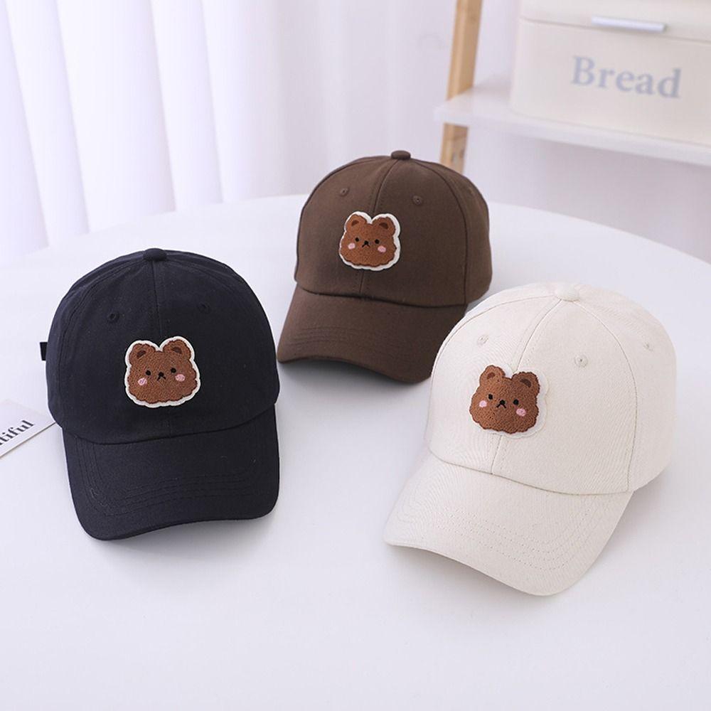 

Козырьки с животными, спортивная летняя уличная детская фуражка, бейсбольная кепка, детская шапка с медведем, кепка в корейском стиле