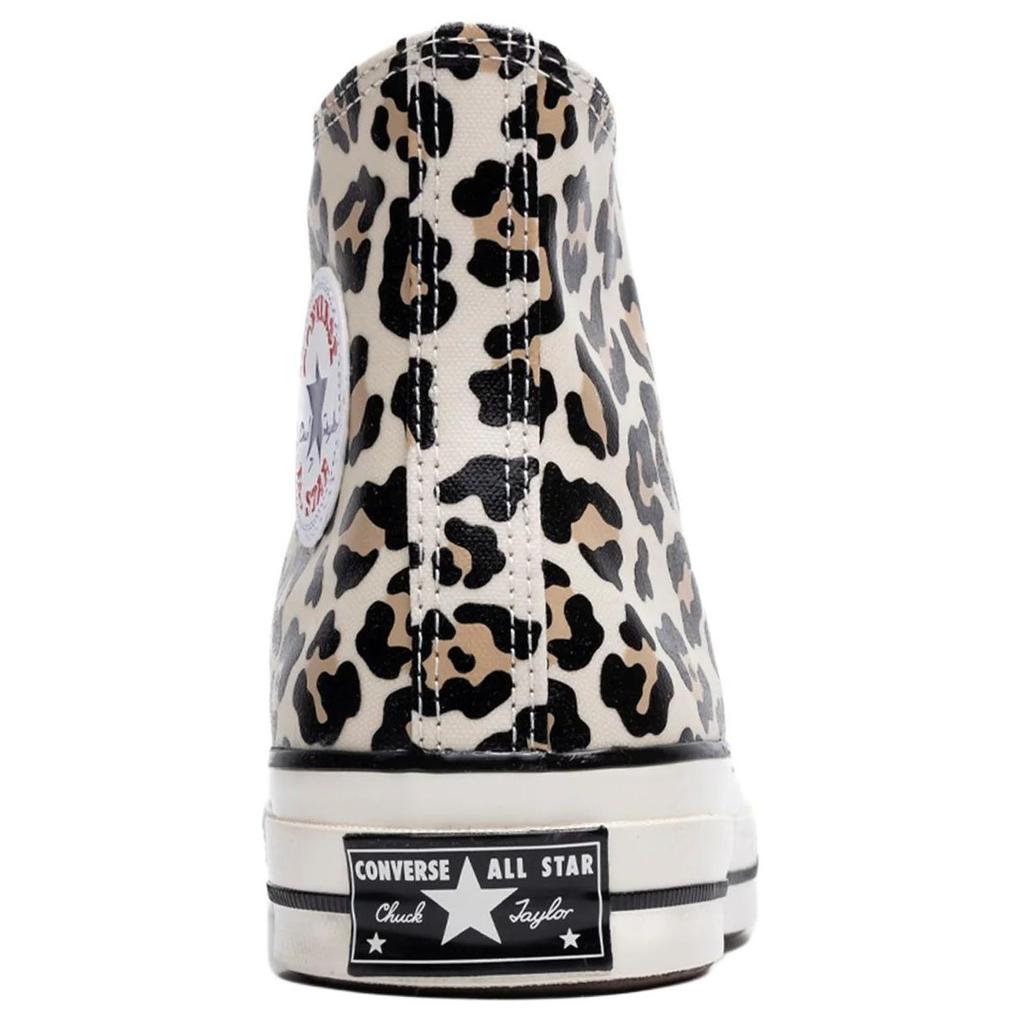 Converse Chuck 70 High Glow-In-The-Dark Leopard Print Unisex Sneakers Cream Egret Light-Fawn A13436C