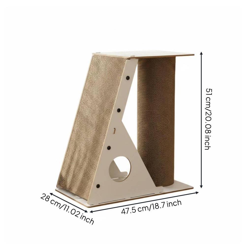 Feline Scratching Post with Ramp Multifunctional Versatile Design
