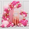 Pink Rose Gold Balloons Garland Arch Kit Birthday Party Decor Kids Wedding Birthday Party Supplies Latex Balon Baby Shower Decor