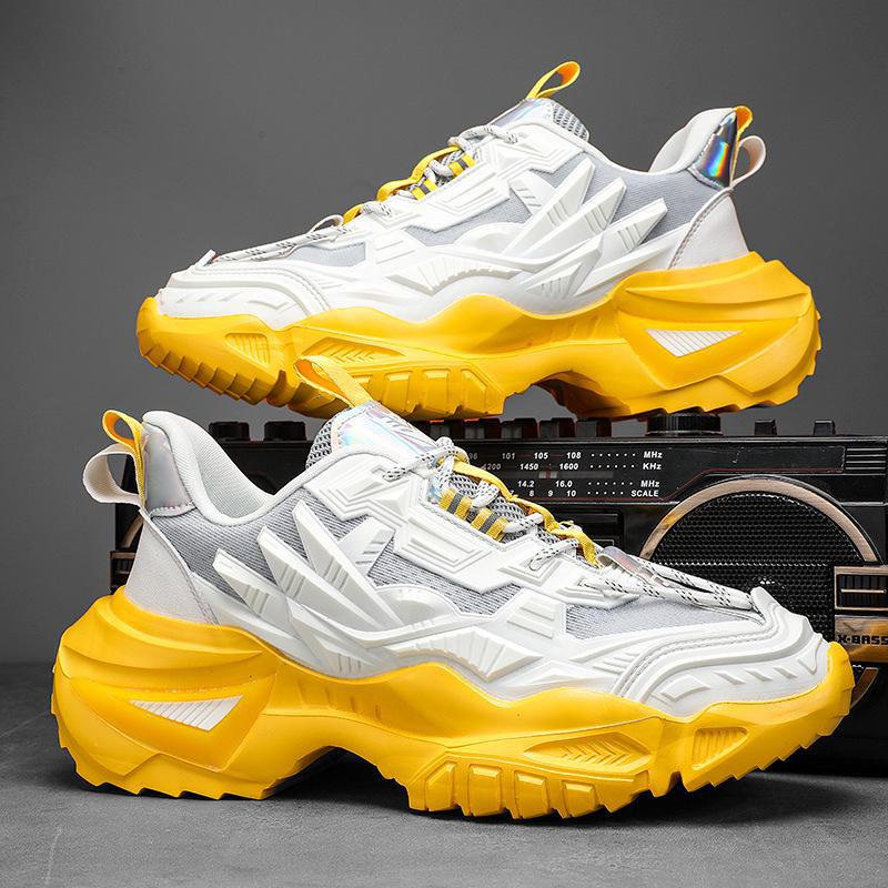 Men's 2023 Large Size Rotating Button Dad & Running Mecha Shoes