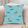 Vintage Maritime Surfing Beach Pillow Case Fashion Square Pillowcase Bedroom Sofa Room Ins Decoration Leisure