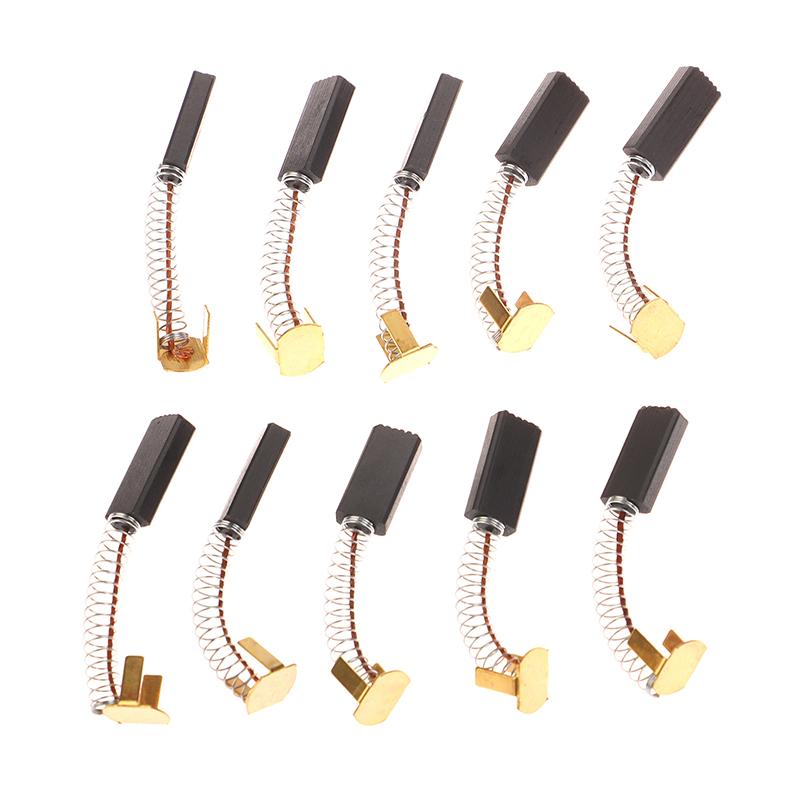 10Pcs Sealing Machine Centrifuge Carbon Brushs Electric Hammer Parts Graphite Brush Angular Polishing Machine Brush Accessories