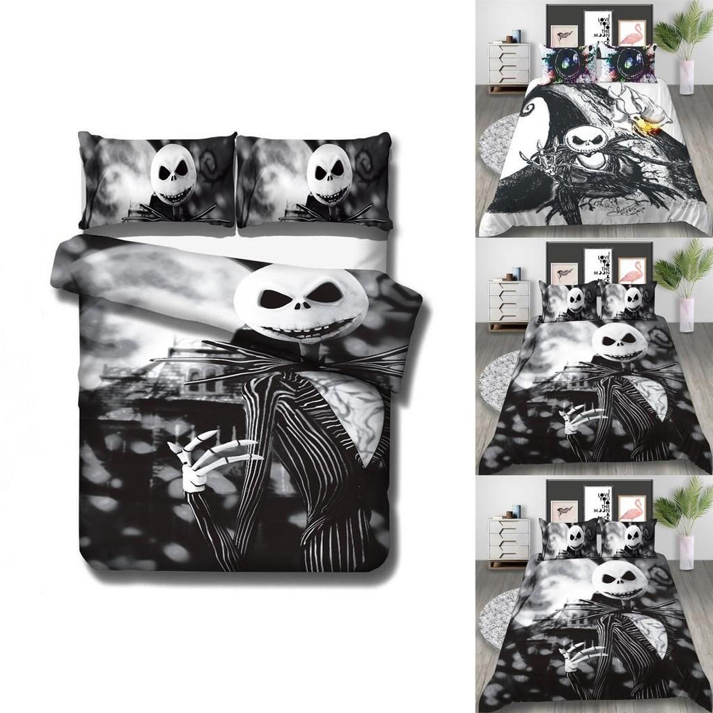 Luxurious The Nightmare Before Christmas Bedding Set With Elegant Duvet Cover And Pillowcase