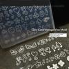 1Pcs Manicure Multi Shapes Vine Small Model 3D Four Leaf Clover Flower Note Wings Nail Art Silicone Mold Diy Nail Art Supplies