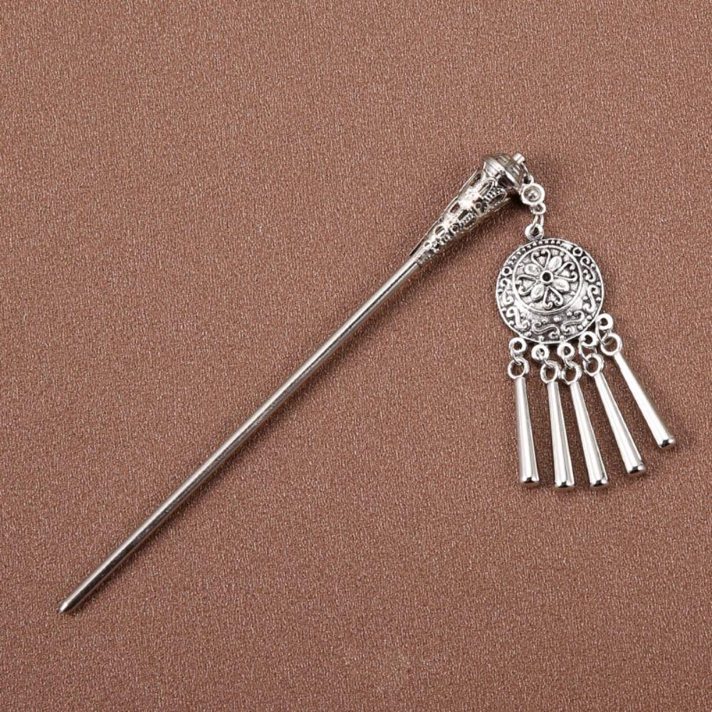 Tassel Butterfly Hair Stick Metal Hanfu Hair Stick Classic Geometry Hair Clip  Party