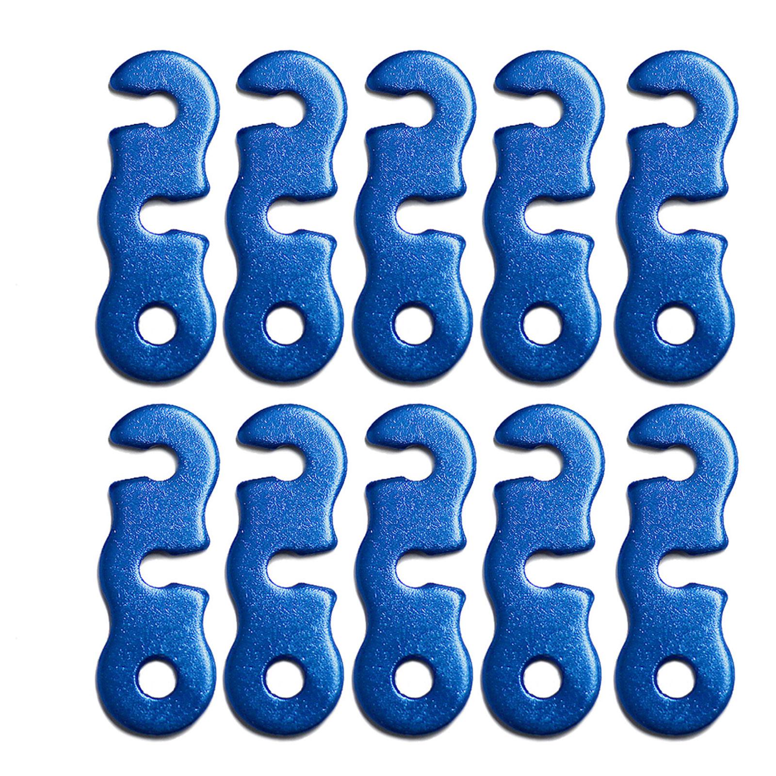 

10 шт. натяжители для тросов, регулятор шнура, нескользящий натяжитель для палатки, для кемпинга, пешего туризма, пикников синий