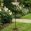 Solar Fountain Bird Bath for Outside Cascading Bird Bath Fountain Solar Powered Fountain Bird Bath with Metal Stake Attracts Birds for Garden Patio