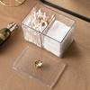 Desktop Acrylic Lipstick Dust-Proof Makeup Removal Cotton Cosmetics Storage Cotton Swab Storage Box