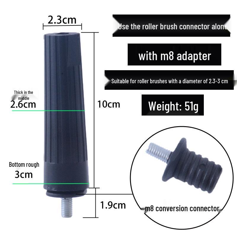 M8 Conversion Head with Roller Brush Connector for Latex Paint Coating