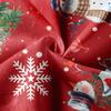 Santa Claus Snowflakes Christmas Tree Skirt 35 inch Flannel Xmas Tree Skirt Collar Soft Christmas Decoration