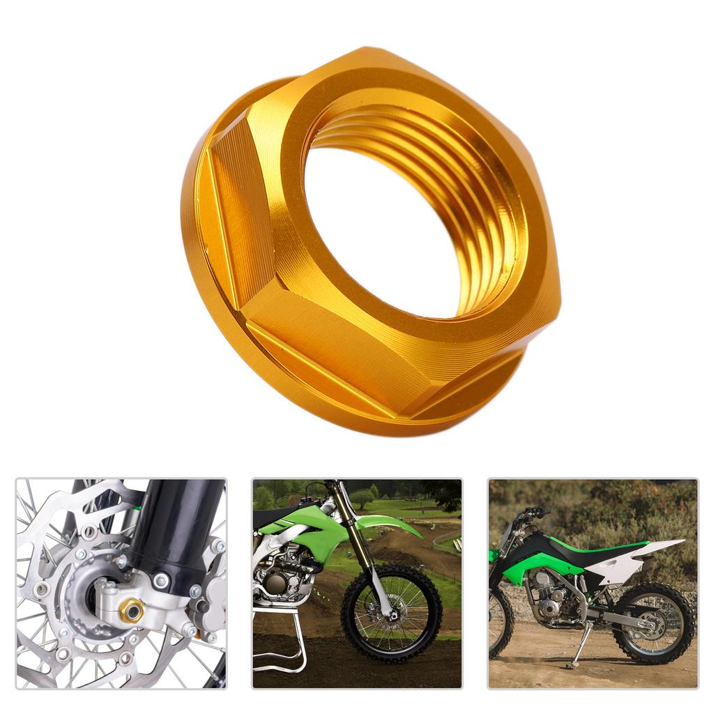 Motorcycle Front Wheel Axle Nut M18x1.5 Aluminum Replacement for KLX450R 0819