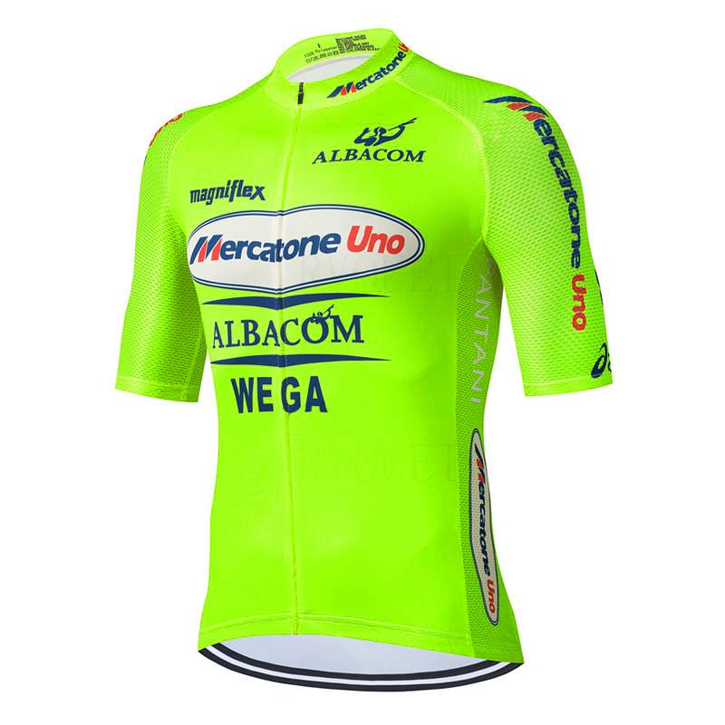 Set Maglia da Ciclismo Estiva Pro Team Nuovo Set Pantaloncini da Bici 19D Magliette da Bicicletta a Manica Corta da Uomo Abbigliamento Maillot