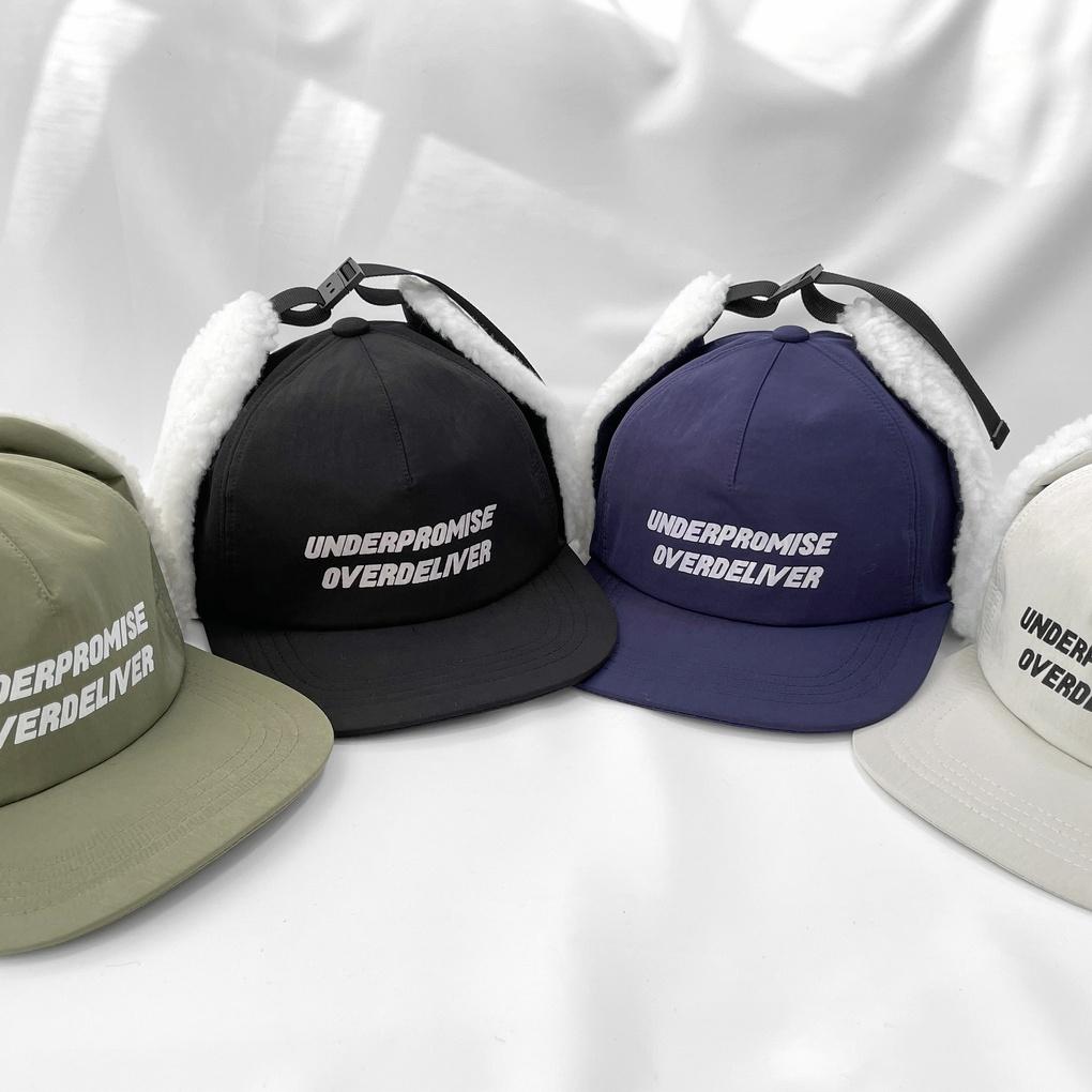 Women s Daily Snapback Earflap Hat Ball Cap Beige