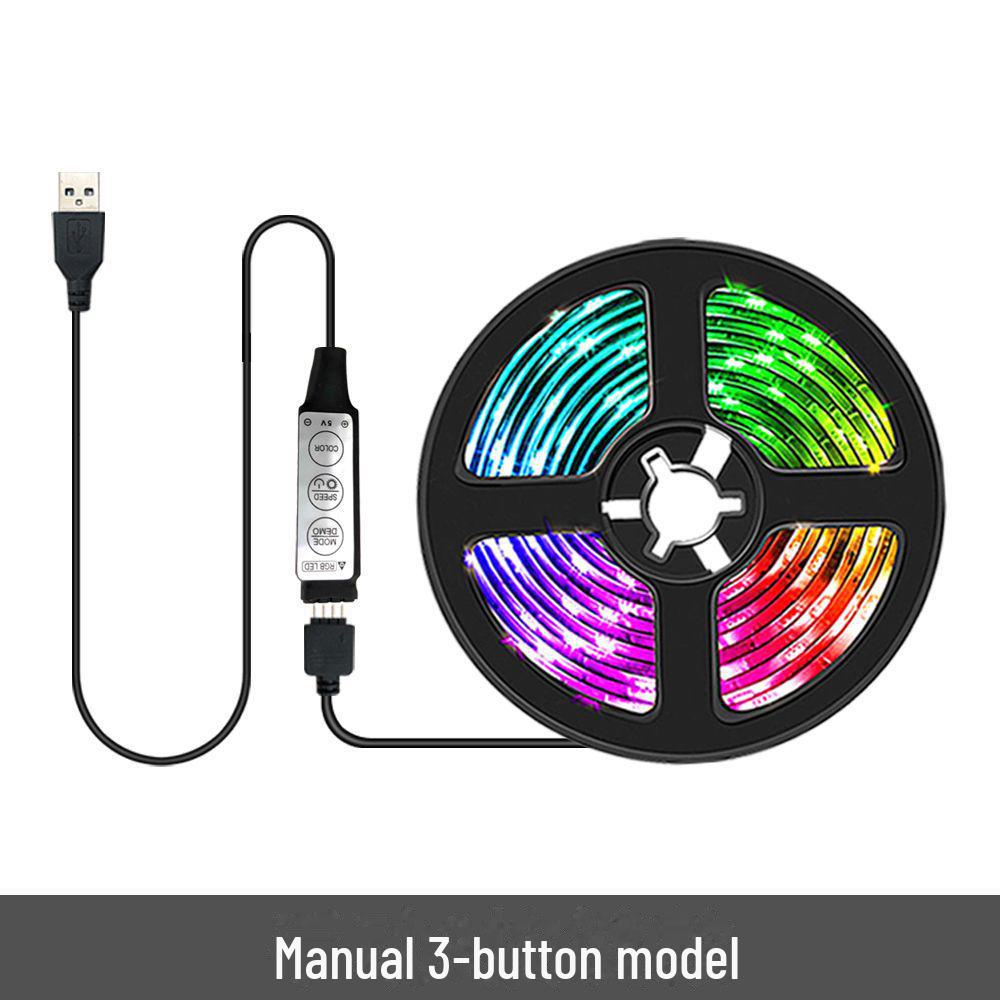 5V USB LED TV Backlight Strip with 5050 RGB, Bluetooth Music Sync, Voice Control, and Mobile App Control