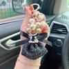 Stylish Dress Keychain With Pearl Grape Pendant Perfect For Occasions Various