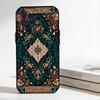 Persian Carpet Floral Pattern  Phone Case Silicone Black Soft For IPhone 17,16,15,14,13,12,11,SE,Plus Pro Max