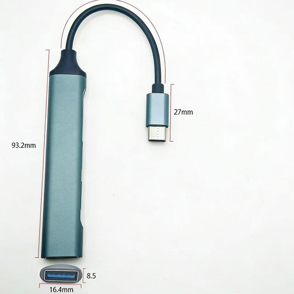 Laptop and Phone Expansion Dock: Type-C/USB Hub, USB 2.0 Multifunction Splitter.