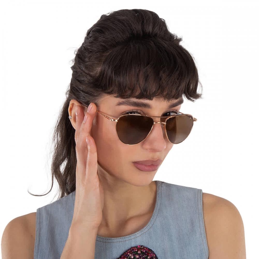 American Optical Brown Pilot Ladies Sunglasses Sebring 2 55 Multi